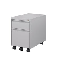 Ceha MDG Series Box-File Mobile Pedestal - Metal Grey -Secure Storage: Lockable central system with 2 keys for peace of mind.