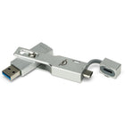 OWC Envoy Pro mini USB 3.2 Gen 2 Flash Drive - 1 TB - Silver-Keyring Hole