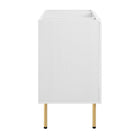 Modway Chaucer 36" Bathroom Vanity Cabinet - White-Rattan Weave Doors