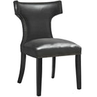 Modway Curve Dining Chair - Black-Solid Wood Frame