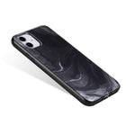 General Supply Goods + Co iPhone 11 XR Hybrid Protective Case - Black Marble-Black