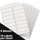 JAM Paper Mailing Address Labels, 1 1/3 x 4, White, 252 Pack-White
