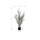 Monarch Specialties 44" Artificial Indoor Eucalyptus Tree - Floor - Black Pot-The easy-care artificial plant is made from the highest quality materials and requires no maintenance or watering, for a sustainable, environmentally friendly decorative accent that will last a lifetime
