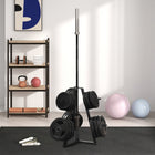 Soozier Weight Rack for 1" or 2" Weight Plates-Three other posts designed for plates with a central hole of 1" (2.5 cm), adding versatility
