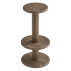 Modway Neo 15" Round Patio Wood Bar Stools - Cocoa Brown-Assembly Required