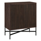 Hudson&Canal Brighton 28"W Accent Cabinet - Alder Brown-Modern contemporary design for your home office, bedroom, or living spaces