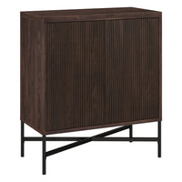 Hudson&Canal Brighton 28"W Accent Cabinet - Alder Brown-Modern contemporary design for your home office, bedroom, or living spaces