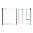 Blueline 2027 MiracleBind 12-Month Weekly Planner Appointment Book with Twin-Wire Binding - 10-3/4" x 8-1/8" - Black - Bilingual-Includes 40 ruled pages that can be removed and repositioned