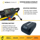 Mobile StairLift Genesis Portable Stairlift - Black-Foldable design helps it fit in most car trunks for convenient transport