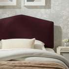 Modway Cosette Performance Velvet Twin Size Headboard - Mulberry-Contrast Piping Trim