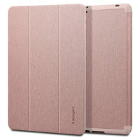 Spigen Urban Fit Folio Case for 10.2" iPad (7th, 8th & 9th Generation) - Rose Gold-Its dual-tone fabric and silicone touch adds daily comfort and grip