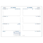 Quo Vadis Sapa X Weekly Planner - 9 cm W x 14 cm H - Assorted Colours - English-2 colour grid on white paper