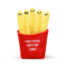 Relatable Emotional Support Pals - Fries - English-Only Have Eyes For You: Emotional Support Fries are the squishy pals that brighten any day, bringing smiles whether you’re on the go or snuggled up at home