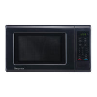 Magic Chef 0.9 cu. ft. 900W Countertop Microwave - Black-Easy-to-use electronic controls with digital display