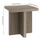 Hudson&Canal Boden 22"W Square Side Table - Antiqued Grey Oak-9