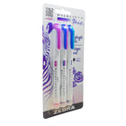 Zebra Mildliner Mix Highlighter - Cool Assortment - 3 Pack-Translucent water-based pigment ink 
