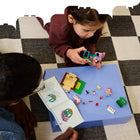 LEGO Bluey Grannies with Bingo and Bluey-Accessories include a car with a flip-up roof for easy access and a sandbox