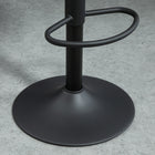 HOMCOM Counter Height Swivel PU Leather Bar Stools - Brown - 2 Pack-Round, large and heavy to keep the stool balanced when in use
