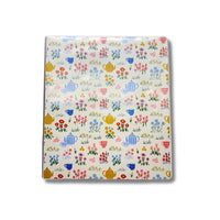 Staples 1" Binder - Garden Tea Party-1" three-ring binder with clear vinyl overlay