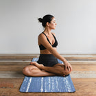 PurEarth High Performance natural rubber mat - Navy Blue-Innovative, non-slip top layer ensures a firm grip, even when wet, providing safety and support for a seamless yoga journey