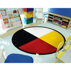 Joy Carpets Wheel Of Life - 5'4" Round - Multicolour-Impervion antimicrobial protection resists growth of bacteria and controls odors before they start