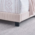 Modway Celine Channel Tufted Performance Velvet King Bed - Pink-Weight Capacity: 900 lb