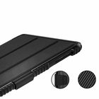 Bulk Packaging Rugged Folio Case with Pencil Holder iPad 10.2" 2021/2020/2019 - Black-Built-in magnetic strip, automatically wakes or puts your tablet to sleep when the lid is opened and closed. Protects and extends battery life