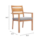 Zuo Rader Dining Chair - Natural - Set of 2-6