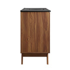 Modway Soma 48" Single Sink Bathroom Vanity - Walnut/Black-Wood Grain Finish