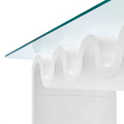 Modway Ondine Glass Top Coffee Table - White-9