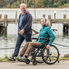Journey So Lite C2 Ultra Lightweight Wheelchair - Red-Flat-free tires help reduce maintenance and support worry-free everyday mobility