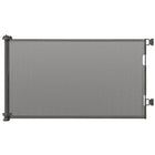PawHut Retractable Pet Gate with Foldable Mesh Dog Gate for House - Grey-Can fit openings less than 59.1"(150cm) – perfect for staircases, hallways and corridors