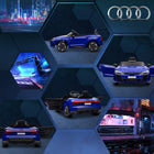 Aosom 12V Audi RS e-tron GT Kids Electric Ride-On Car with Remote Control - Navy Blue-Power indicator to keep track of remaining battery power 