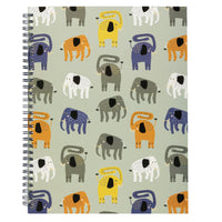 Pep Rally Coil Notebook - 8" H x 10" W - 80 Sheets - Wild at Heart-80 college-ruled sheets for note-taking