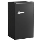 HOMCOM 3.1 cu ft Retro Mini Fridge with Adjustable Thermostat - Black-The 85L (3.1 cu.ft) capacity offers ample space to store items with ease