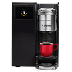 Keurig K-3550 Commercial Coffee Maker-Brews hot coffee or tea over ice with the 6 oz. STRONG setting for a bolder cup that can hold up to ice melt. Do not brew over ice into a glass cup.