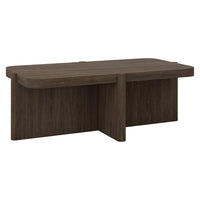 Hudson&Canal Laguna Rectangular Coffee Table - 45" W - Brown Oak-A modern take on a retro look for your living room, den, and more