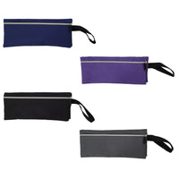 Staples Double Zipper All-Purpose Pouch - Assorted Colours-Features 2 full-length nylon zippers to keep contents secure