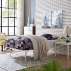 Modway Horizon Stainless Steel Twin Bed Frame - White-Generous 14" Storage Space