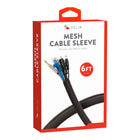 Helix 6' Mesh Cable Management Sleeve - Black-Secure, Easy Installation