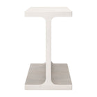 Zuo Bama Side Table - Whitewashed-Dimensions: 12.2" L x 15.0" W x 20.1" H