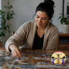 Oscardo Leah Dorion Infinity Love Indigenous Art Puzzle - 1000 Pieces-Matte Laminated Cardboard - Durable, glare reducing finish for a smooth and satisfying puzzle experience