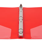 JAM Paper Plastic 0.5" 3-Ring Binder - Red-Wide front and back binder panels fully cover standard dividers and sheet protectors. Our 3 metal ring binders have 2 buttons for easy opening and closing, and a convenient pocket on the inside flap.