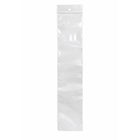 KL Rubber Resealable Polyethylene Bag with Hang Hole - 2 Mil - 2.25" x 12” - 1000 Pack-Offset lip design with durable zipper for easy opening and secure closure
