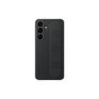Samsung Galaxy S25 FE Standing Grip Case - Black-Fitted hard shell case is made from hard plastic