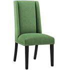 Modway Baron Fabric Dining Chair - Green - 2 Pack-Dense Foam Padding for Comfort