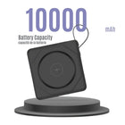Uncaged Ergonomics 7-in-1 10,000 mAh Magnetic Wireless Charging Portable Power Bank - Black-Fast, smart, charging: supports PD 20W, PPS and SCP for efficient power delivery across modern devices. 