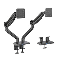 ShoppingAll Heavy Duty Dual Monitor Mount for 13-35" Screens - Black-Each arm supports up to 35" VESA compatible screen that weights 26.5 lb or lighter