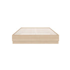 Nexera Milano Platform Bed Frame - Queen Size - Natural Blonde Oak-Zen Atmosphere: Transform your room into a serene haven of peace with a design that perfectly frames your mattress, radiating soothing energy