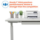 Motionwise M2 Series 48"W Electric Sit-Stand Desk with Dual Motors and Pull-Out Drawer - White-Hassle-Free Packaging: The Motionwise desk ships in a single box, simplifying both delivery and assembly, so you can start using it right away. No more waiting or shipping hassles!